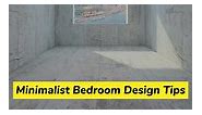 Minimalist bedroom design tips, #diyhome #minimalistbedroom #smallbedroom #bedroomdesign #bedroomidea #TinyBedroom #bedroomstyling #minibedroom #housedesign | Interior House Designs