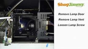 Samsung DLP TV Repair - Replacing & Installing Samsung BP96-01472A DLP Lamp - How to Fix DLP TVs