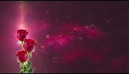Roses and Hearts - Romantic Background (Royalty Free - Creative Commons)