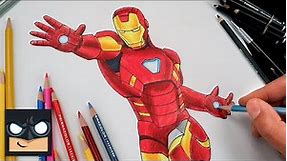 How To Draw Iron Man MK 85 | Draw & Color Tutorial