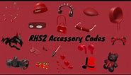 ROBLOX RED ACCESSORIES CODES [Pt.2] for Brookhaven,Bloxburg and Berry avenue||Elsie codes