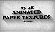 Free 4K Animated Paper Texture Overlays