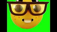 nerd emoji green screen