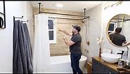 DIY 360 Hanging Shower Curtain Rod for Freestanding Deep Soak Tub Tips