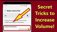 Secret Tricks to Increase Volume on Android Phone Without Any App!! - Howtosolveit