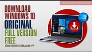 cara download Windows 10 Full version dari Server Microsoft
