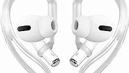 Ear Hooks Compatible with AirPods Pro 2nd Generation and AirPods Pro [Multi-Dimensional Adjustable] Accessories Compatible with Apple AirPods 3 2 1 Gen(Transparent)
