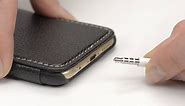 StilGut Book Type, Genuine Leather Case, Cover for LG G4 & G4 Verizon, Black