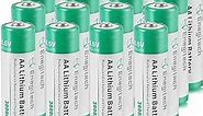 AA Lithium Battery 16 Pack, 3000mAh 1.5V Double A Long-lasing Li-Iron Battery Non-Rechargeable for Flashlight Solar Lights Remote Control Blink Security Camera System