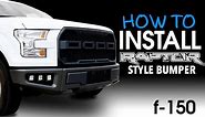 How to install Ford F150 2015-2017 Raptor Style Bumper Upgrade