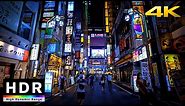 【4K HDR】Night Walk in Tokyo Red Light District - Shinjuku Kabukicho(歌舞伎町散歩) - Japan Walking Tour