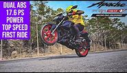 TVS Apache RTR 160 4V Dual ABS 17.6 PS Power | First Ride Review | GTT Demo