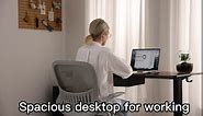 Standing Desk with Drawer, 40 x 24 Inch Home Office Electric Stand Up Desk with Drawer Storage, Height Adjustable Sit Stand Ergonomic Computer Desk with Wire Hole and Hook for Workstation, Study