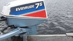 1980 Evinrude 7.5 hp outboard motor