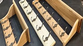 Wooden coat rack with shelf - Wall hanger and shelf