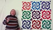 Celtic Rose, A Disappearing Pinwheel Quilt Tutorial