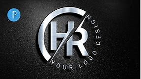 How to make H R logo design in pixellab | H R Logo design | H R logo design in pixellab