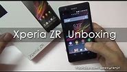 Sony Xperia ZR Water Proof Phone Unboxing & Overview