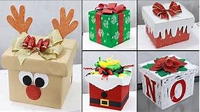 Easy and Budget-Friendly Gift Box Decor - 5 DIY Christmas Gift Boxes