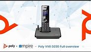 Poly VVX D230 cordless IP phone full overview