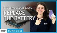 Samsung Galaxy S21 – Battery replacement [including reassembly]