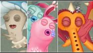 Faerie island All Sleeping Animations of All Monsters (My Singing Monsters)