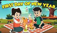 First Day of New year | New Year Beginning | Moral Stories | English Animated | English Cartoon