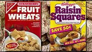 Raisin Squares (1982) & Fruit Wheats (1986)