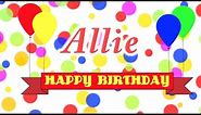Happy Birthday Allie Song