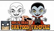 How to Draw a Cartoon Vampire | Halloween