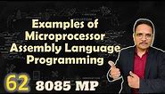 5 Examples of Microprocessor Assembly Language Programming