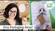 Etsy Packaging Ideas - How I package my Etsy orders + holiday shopping gift wrap hack!