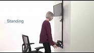 LeverLift Sit-Stand Wall-Mounted Workstation