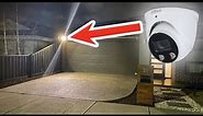 What does the 5MP Full-Color Active Deterrence Wizsense CCTV Camera look like at night?