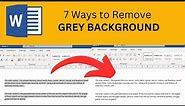 7 Ways To REMOVE Gray Background From Pasted Text in Word [100% SOLVED]