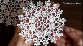 Crochet flower motif tutorial