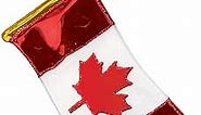 Old World Christmas Canadian Ornament, Red and White Flag