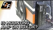 MUST use techniques - Mounting an Amplifier to a Subwoofer Enclosure