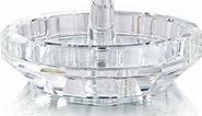 H&D Well-Crafted Crystal Glass Wedding Ring Holder