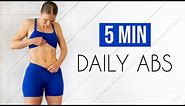 5 MIN DAILY ABS WORKOUT - At Home Total Core Routine