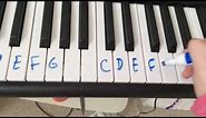 How to Label a 36 Key Piano