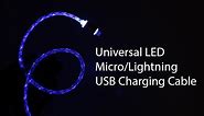 Universal LED Micro/Lightning USB Charging Cable for iOS/Android Smartphone Devices Review!
