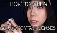 How to Open Circle Contact Lens Packaging