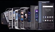 Evolution of Blackberry smartphones 1999-2020
