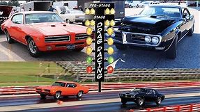 1969 Pontiac GTO Judge vs 1968 Pontiac Firebird RAII | STOCK DRAG RACE
