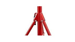 VEVOR Pipe Jack Stand with 4-Ball Transfer V-Head 6mm Thickness and Folding Legs 2500LB Welding Pipe Stand Adjustable Height 28-52IN 1107S-type Pipe Jacks for Welding