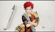 How to Draw Gaara - Step By Step (Tutorial) - Naruto