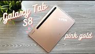 Samsung Galaxy Tab S8 Pink Gold Unboxing