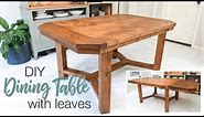 DIY Dining Table With Leaves