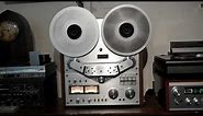Akai GX-635D 4 Track, 2 Channel Auto Reverse Reel to Reel Tape Deck. Restored and working Properly.